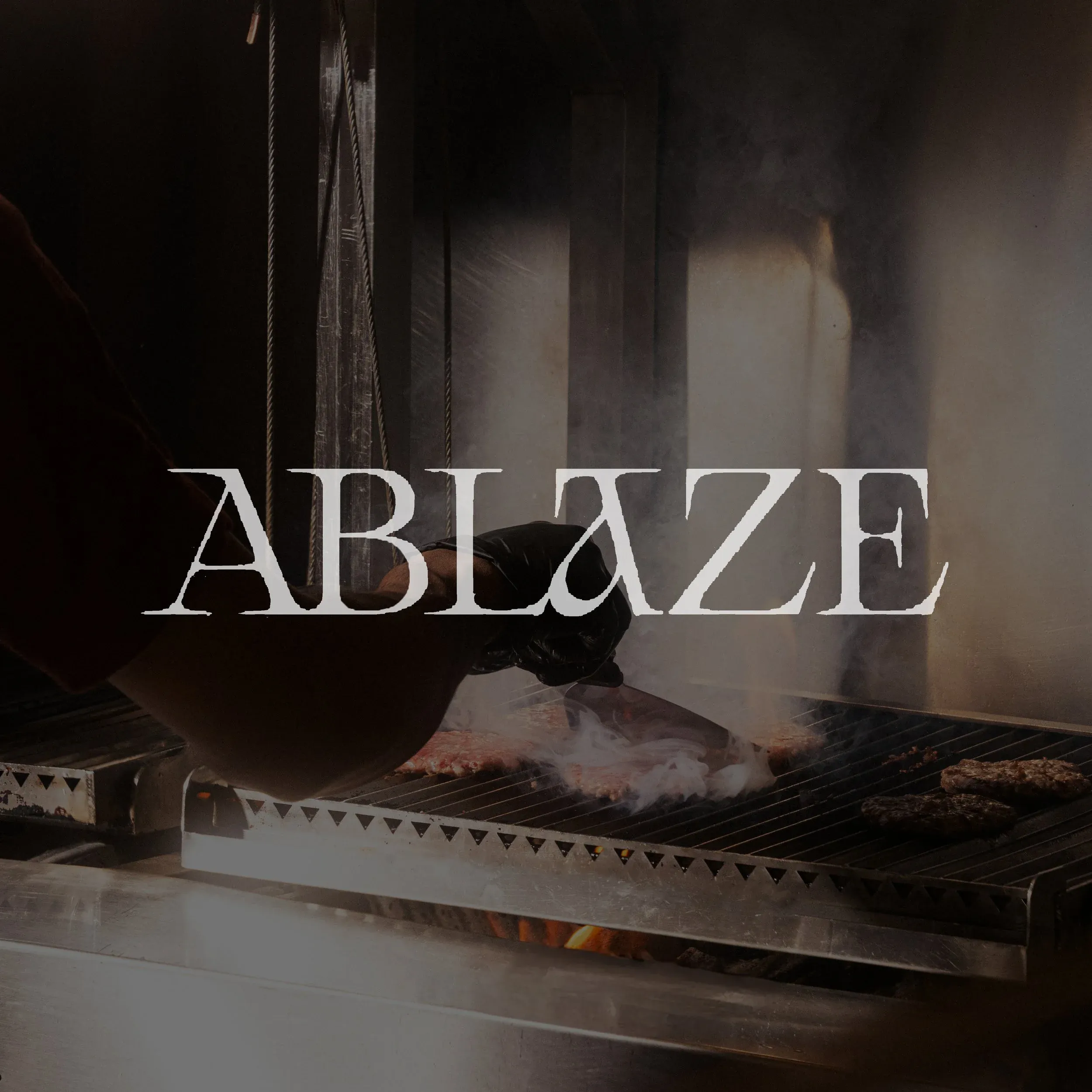 ablaze